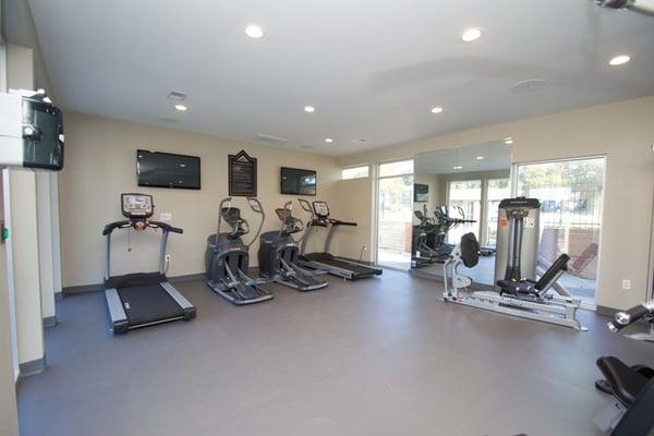 State-of-the-art fitness center allows you to work out on your own schedule.