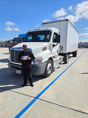 Meet our latest success story! Now a fully trained and confident truck driver, ready to conquer the road ahead.