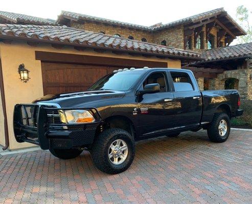 2011 Ram 2500 - leveling kit, serviced and tires all at NTG Racing.