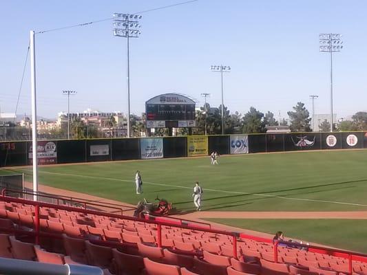 Outfield score board