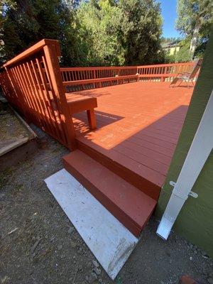 Deck built from ground up