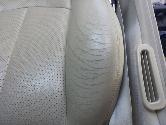 Mercedes-Benz leather seat before