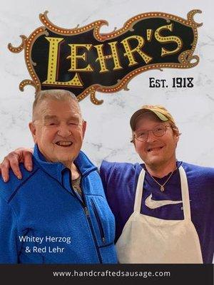 Whitey Herzog life long family friend and customer with Red Lehr owner