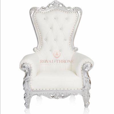 Throne Kid Chair White/Silver