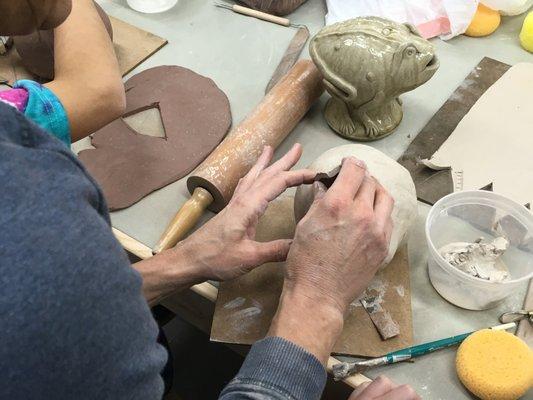 Handbuilding at the studio