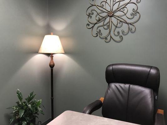 Our cozy consult room.