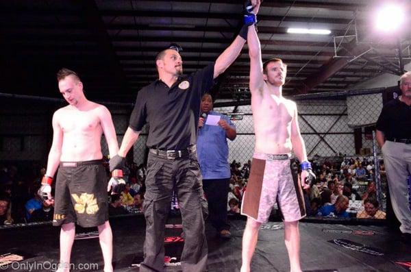 Collin's first pro MMA fight at Total Mayhem