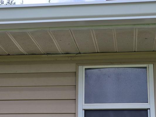 Fascia repaired.