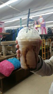 Chocolate cake blended with whipped cream Mondays special