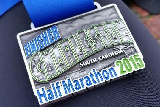 Half Marathon finisher's medal for 2015. This race gets better each year, the organizers and volunteers work super hard.