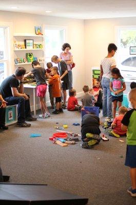 Discovery Center ppen play area/maker space