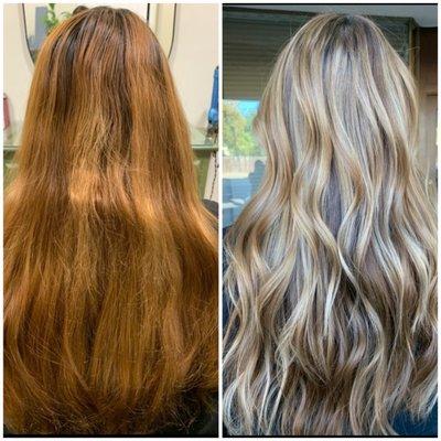 Before and after my 1st color correction and cut.