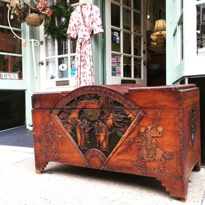 Carved Chinese chest