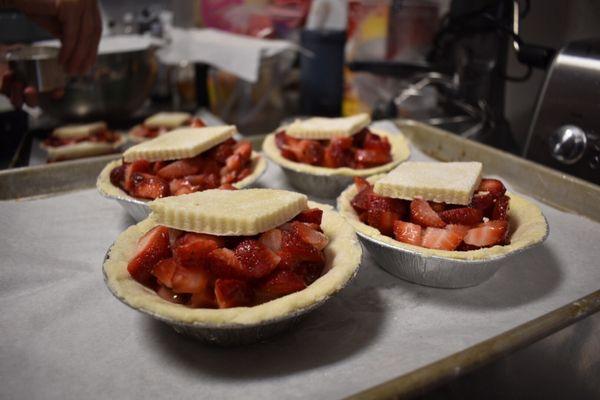 Strawberry pies!