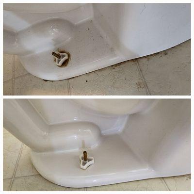 Before/After (Toilet grim)