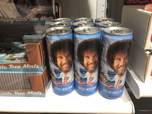 Bob Ross energy drinks