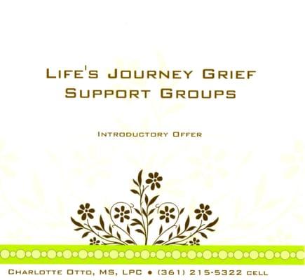 If you mention this coupon, it will take $10 off your first grief support Group session.