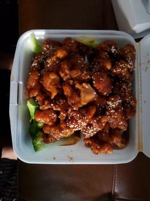 Large sesame chicken