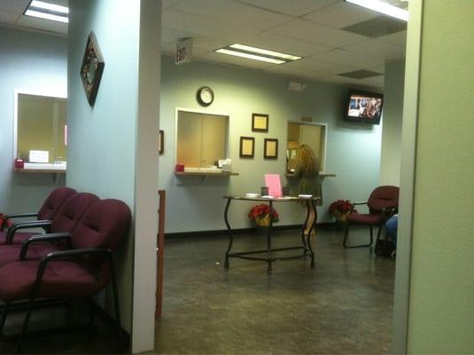 Friendly and spacious waiting room