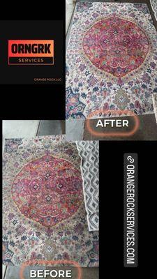 Before and After Rug Cleaning