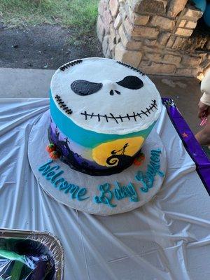 Celebration Cake "Halloween themed baby shower"