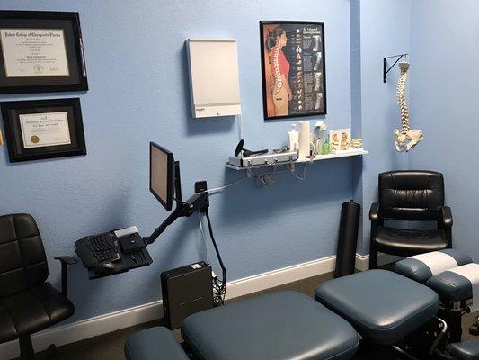 People love the new color of Dr. Jaqua's adjusting room!