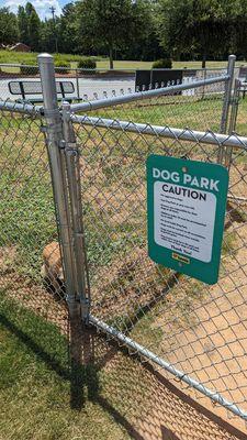 Dog park at a truck stop!