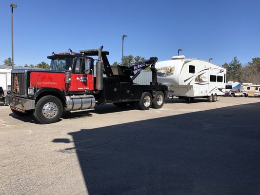 Camper towing