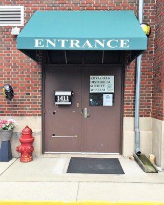 Royal Oak Historical Society Museum entrance