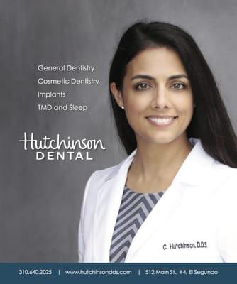 Hutchinson Dental Magazine Ad. Christina (Stahlheber) Hutchinson DDS.