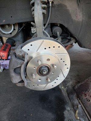 Ventilated front rotors