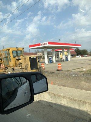 Will be nice gas station when construction is done