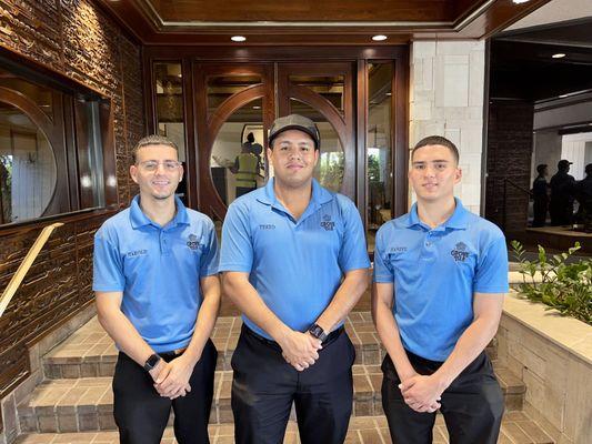 Harold, Freed, and Hanzel have been a part of our company for many years, enjoying what they do, delivering a great valet parking experience