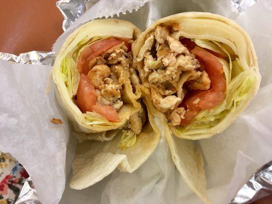 Buffalo chicken wrap.