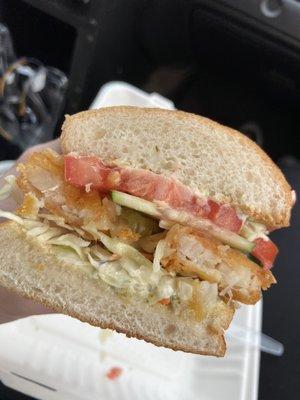 Cod sandwich