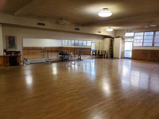 Interior of the ballet studio.