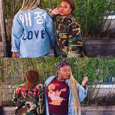 Unbothered - Both Jackets made by S.O.S.N Vintage Co.