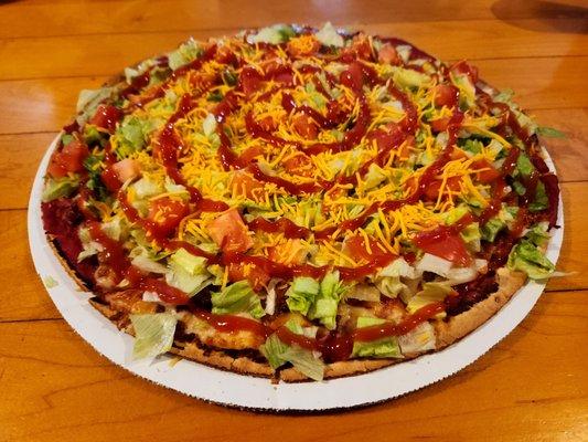 Taco pizza