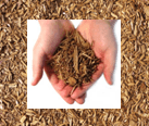 Premium triple-shredded Pine, Hemlock, or Black Mulch.