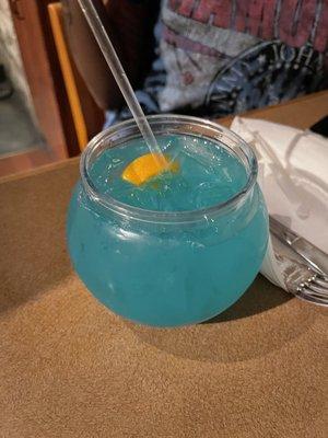 Blue lagoon fish bowl