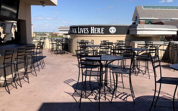 Rooftop Bar and Patio Area