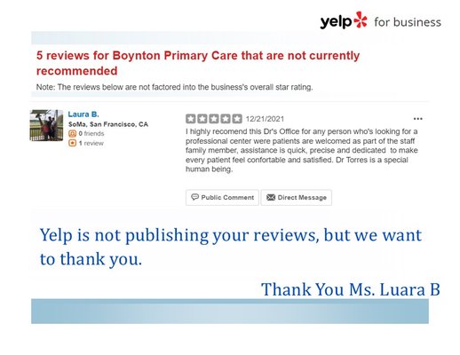 5 Start review from Patient Laura B.