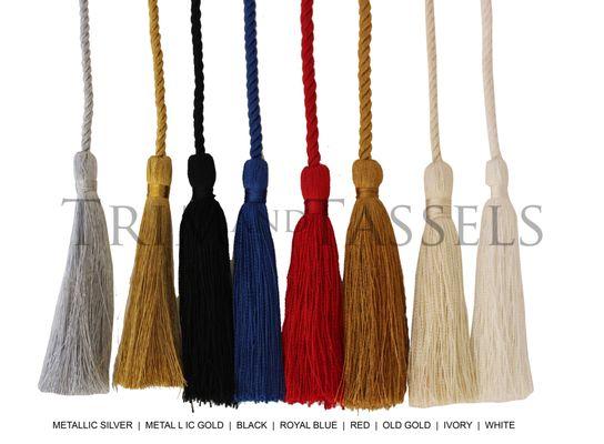 Cording with tassels and each end - great for tying gifts, napkins, bottles and more