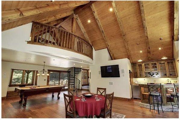 Game Room with Overlooking Loft