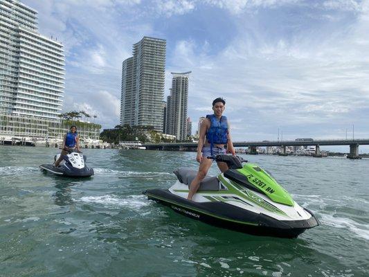 Enjoy an amazing jet ski ride.