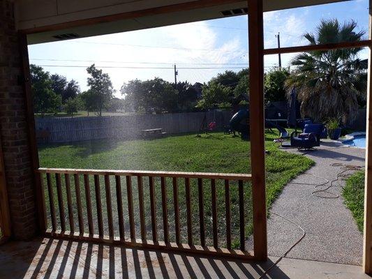 Screened in porch