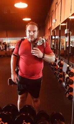 Reflector selfie. Slowly but surely getting into shape.