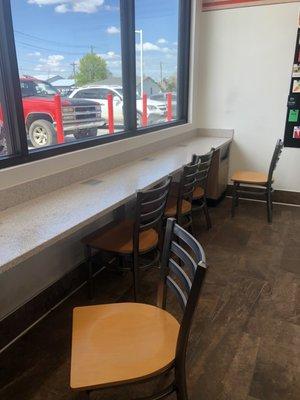 Eating Counter with Individual Charging Stations