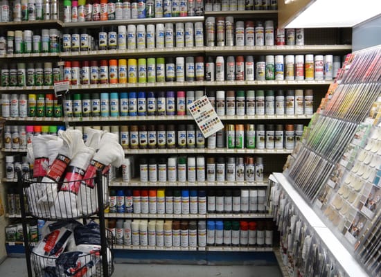 Extensive paint selection