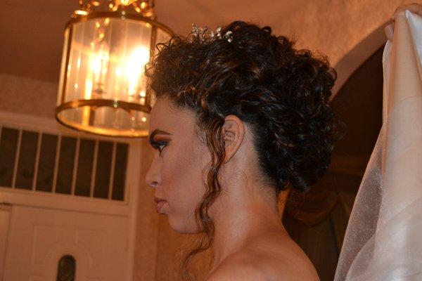 Bridal Hair side view